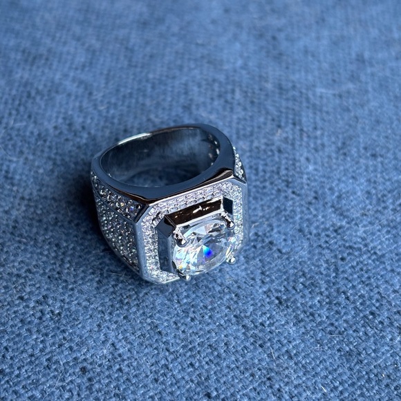 Men’s Zirconia .925 Sterling Silver - Picture 9 of 10